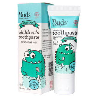 Budsbaby BOO children toothpaste fluoride peppermint